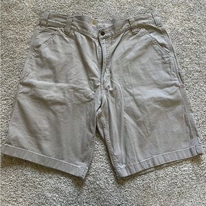Carhartt Men’s Size 40 Carpenter Relaxed Fit Khaki Work Wear Shorts 10” Inseam